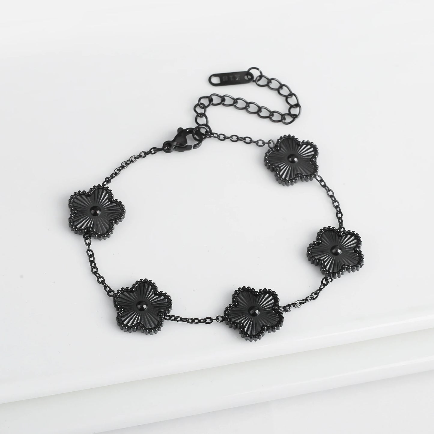 Elegance Stainless Steel Clover Bracelet